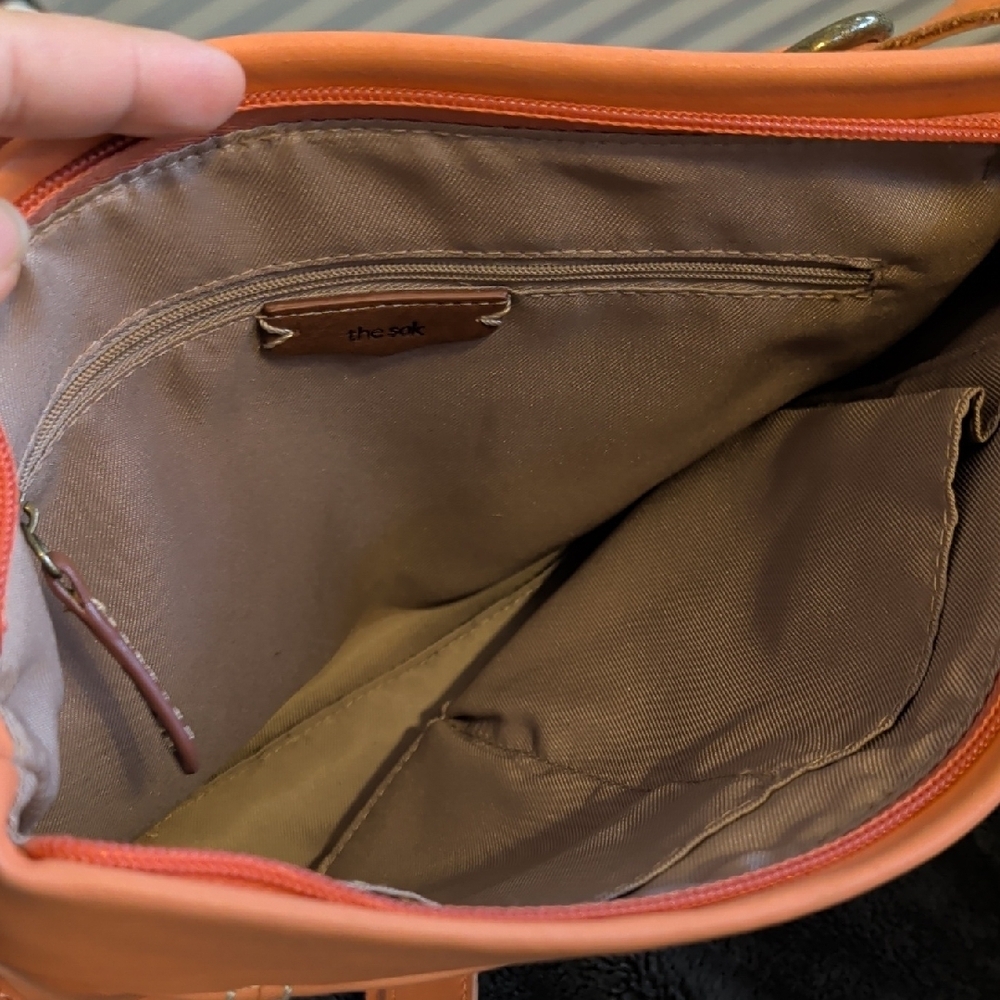 The Sak Melrose leather shoulder bag vintage coral - Picture 6 of 8